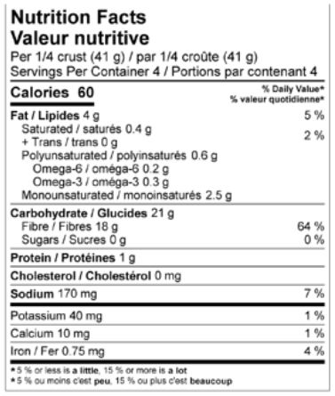 Thin - Nutritional Facts
